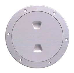 Beckson 4" Screw-Out Deck Plate - White - DP40-W