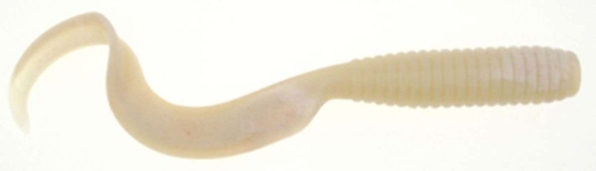 Berkley Gulp! Saltwater Grub - 5 in. - White Glow