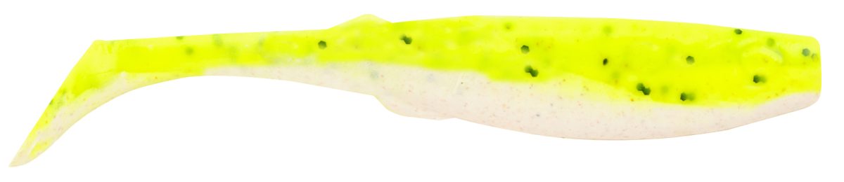 Berkley Gulp! Saltwater Paddleshad - 4in - Chartreuse Pepper Neon