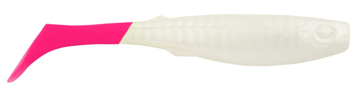 Berkley Gulp! Saltwater Paddleshad - 4in - Pearl White/Pink