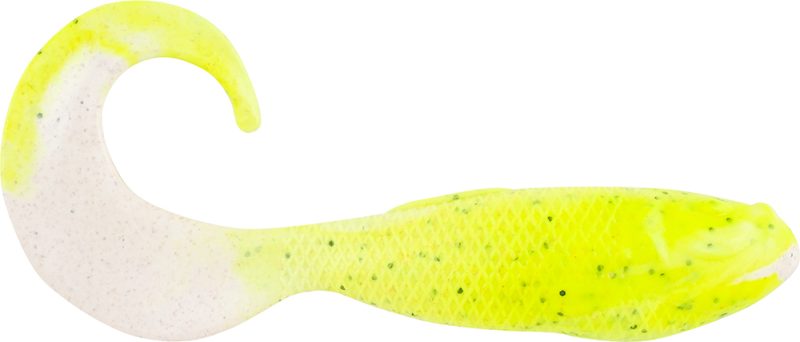 Berkley Gulp! Saltwater Swimming Mullet - 3in - Chartreuse Pepper Neon