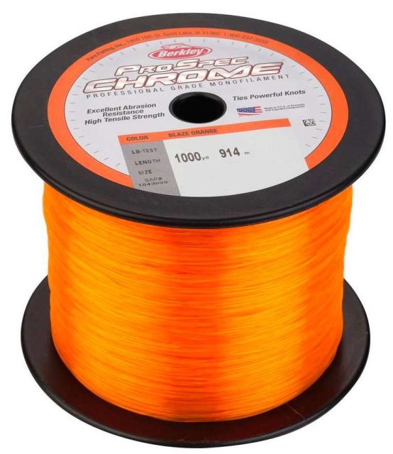 Berkley ProSpec Chrome - 1000 yd. Spool - Blaze Orange - 60 lb.