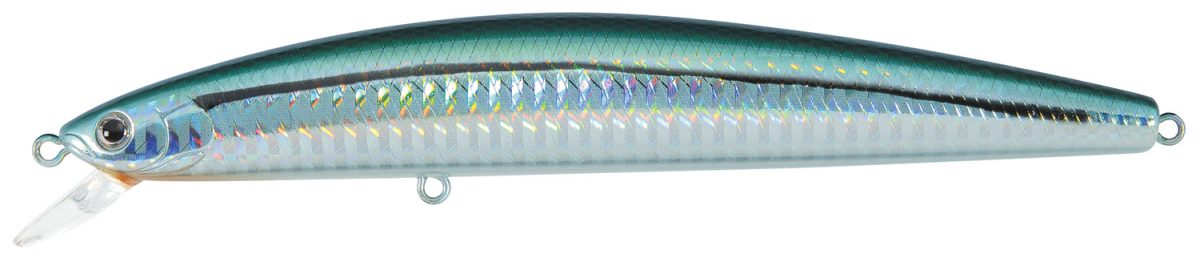 Daiwa Salt Pro Minnow - 5-1/8in Floating - Laser Green Shiner - DSPM13F13