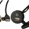 FUSION MS-CBUUSB3.5 Panel Mount USB & 3.5mm Headphone Jack