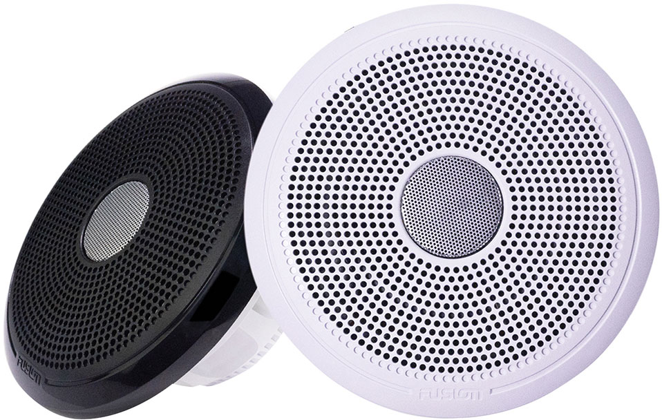 Fusion XS Series 6.5in 200W Classic Speakers - White & Black Grills