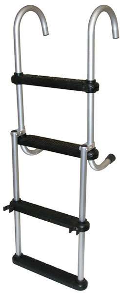 Jif Marine ASC4 4-Step Removable Folding Pontoon Ladder