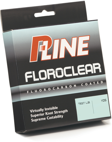 P-Line Floroclear Fluorocarbon Coated Mono Line - 20lb - 300yds