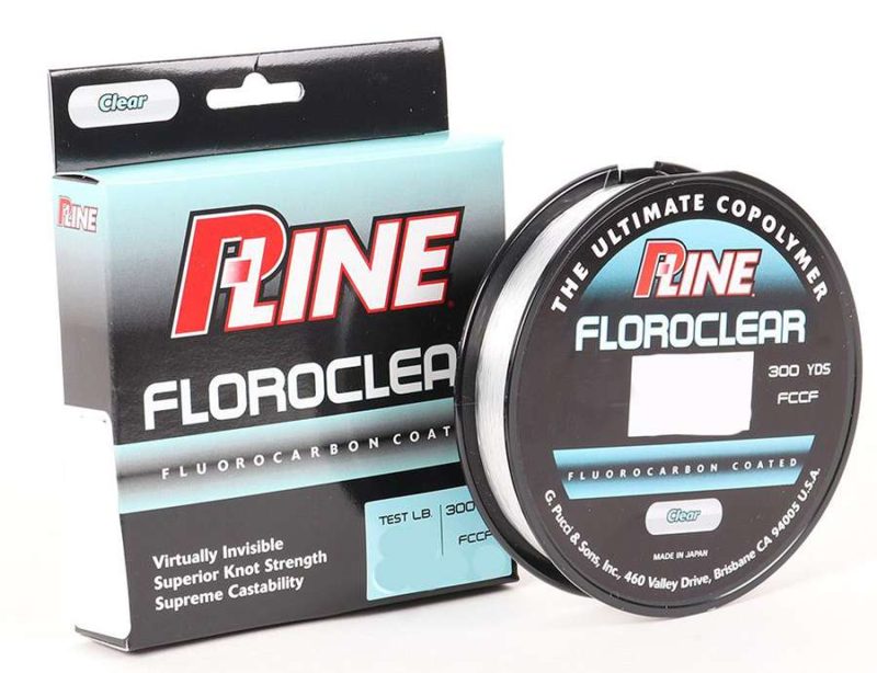 P-Line Floroclear Fluorocarbon Coated Mono Line - 25lb - 260yds