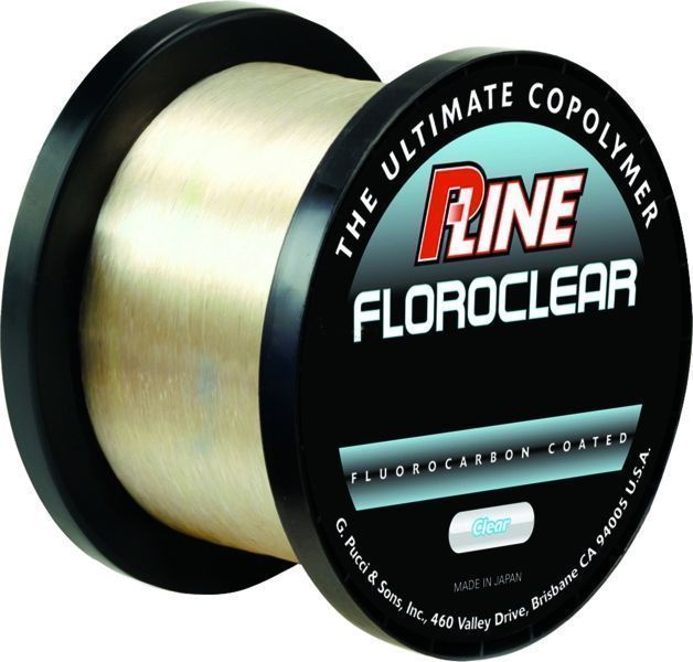 P-Line Floroclear Fluorocarbon Coated Mono Line - 6lb - 3000yds