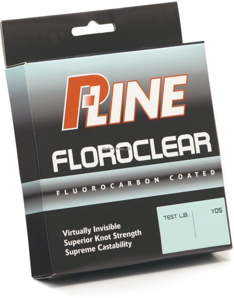 P-Line Floroclear Fluorocarbon Coated Mono Line - 6lb - 300yds