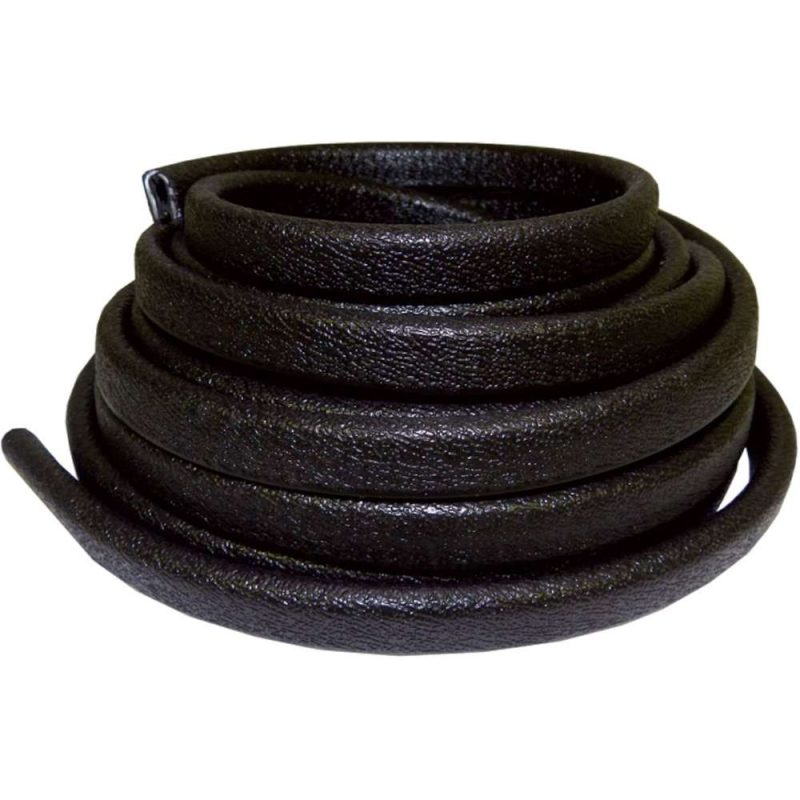 TACO Flexible Vinyl Trim - 1/2" Opening x 5/8"W x 25'L - Black