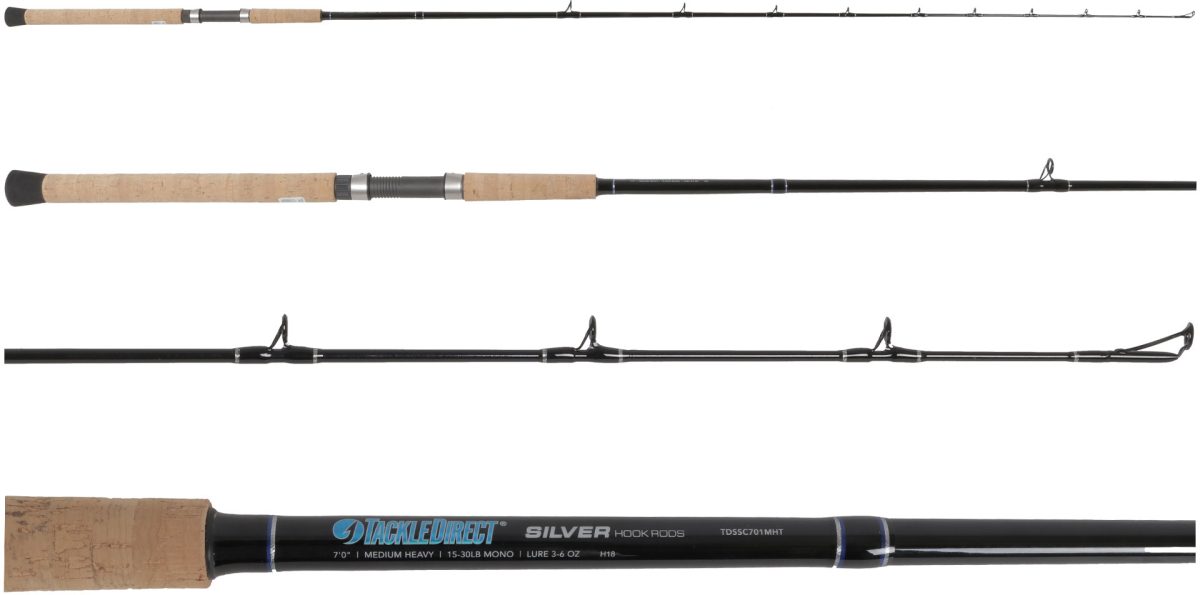 TackleDirect Silver Hook Series Inshore Conventional Rod - TDSSC701MHT