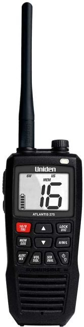 Uniden Floating Handheld VHF Marine Radio - ATLANTIS 275