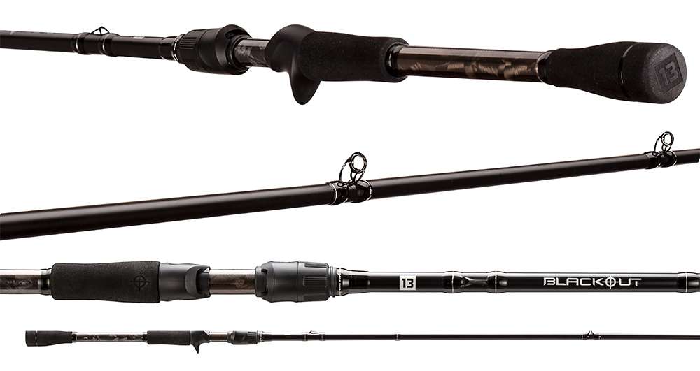 13 Fishing Blackout Casting Rod - 7 ft. 3 in. - Medium Heavy - BO2C73MH