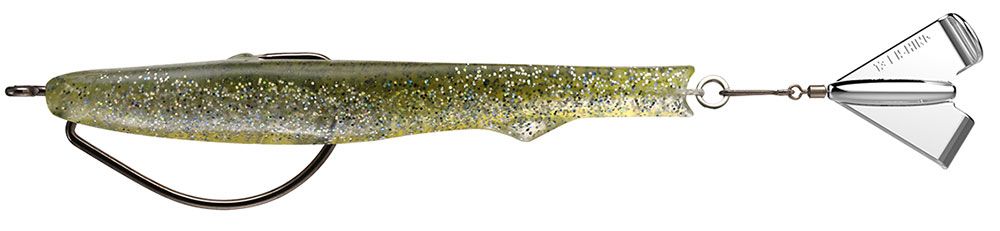 13 Fishing Motor Boat Swimbait - 4in - Glitter Bomb