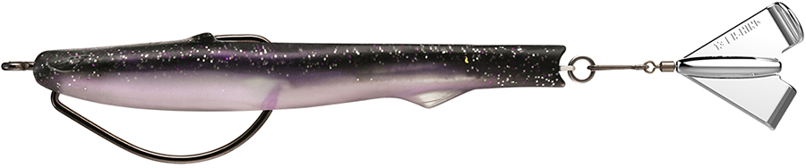 13 Fishing Motor Boat Swimbait - 4in - Purple Rain