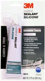 3M Marine Mildew Resistant Silicone Sealant - Clear