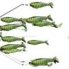 9er's 34 6" N.E. Shad Rig - 3400TGR Chart Glitter w/ Black Tiger - 3400TGR Chartreuse Glitter w/ Black Tiger Stripes