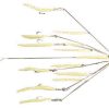 9er's 365 7" 6 Arm N.E. Eel Rig Lure 3654GLO Glow