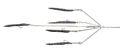 9er's 403 7" 4 Arm N.E. Eel Rig Lure 4032BLK Black