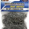 AFW 170Lb. 50pk Stainless Steel Snap Swivels Black - FTSS170B/50