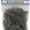 AFW 270Lb. 50pk Stainless Steel Snap Swivels Black - FTSS270B/50