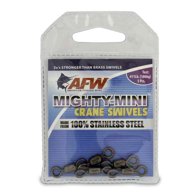 AFW 411Lb. 5pk Stainless Steel Crane Swivels Black - FWSS01B-A