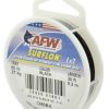 AFW 60lb Surflon Nylon Coated 1x7 SS Leader Wire Black 30ft - C060B-0