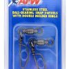 AFW Size #6 320lb SS Ball Bearing Snap Swivels, 2pc - FTV320B-A