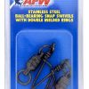 AFW Size #9 450lb SS Ball Bearing Snap Swivels, 2pc - FTV450B-A