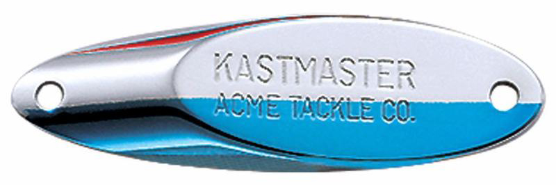 Acme Kastmaster 2oz w/ Plain Treble - Chrome Neon Blue - SW13-CHNB