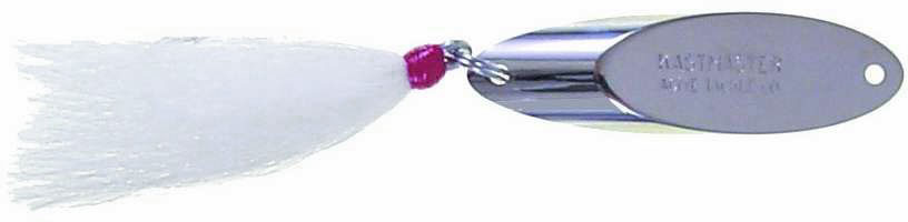 Acme Kastmaster SW121 1oz w/ Single Bucktail Hook Fishing Lure Chrome