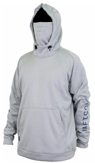 Aftco Reaper Technical Fishing Hoodie - Heather Gray - L