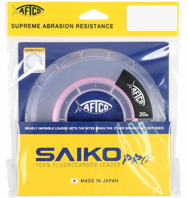 Aftco Saiko Pro Fluorocarbon Leader - Pink - 20lb - 25yds