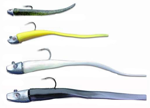 Al Gags EEL1 Whip-It Eel Lure 8in 01 Black - EEL1 01 Black