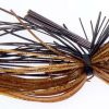 All-Terrain Tackle Finesse Jig Lure - 1/4 oz. - Black Brown Amber