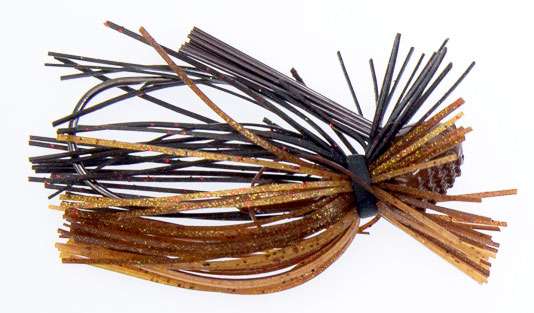 All-Terrain Tackle Finesse Jig Lure - 1/4 oz. - Black Brown Amber