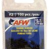 American Fishing Wire #2 Single Barrel Sleeves Black 100pc - J02B-B