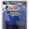 American Fishing Wire #4 Single Barrel Sleeves Black 100pc - J04B-B