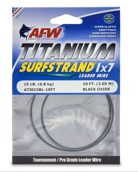 American Fishing Wire Titanium Surfstrand Leader Wire - ATI015BL