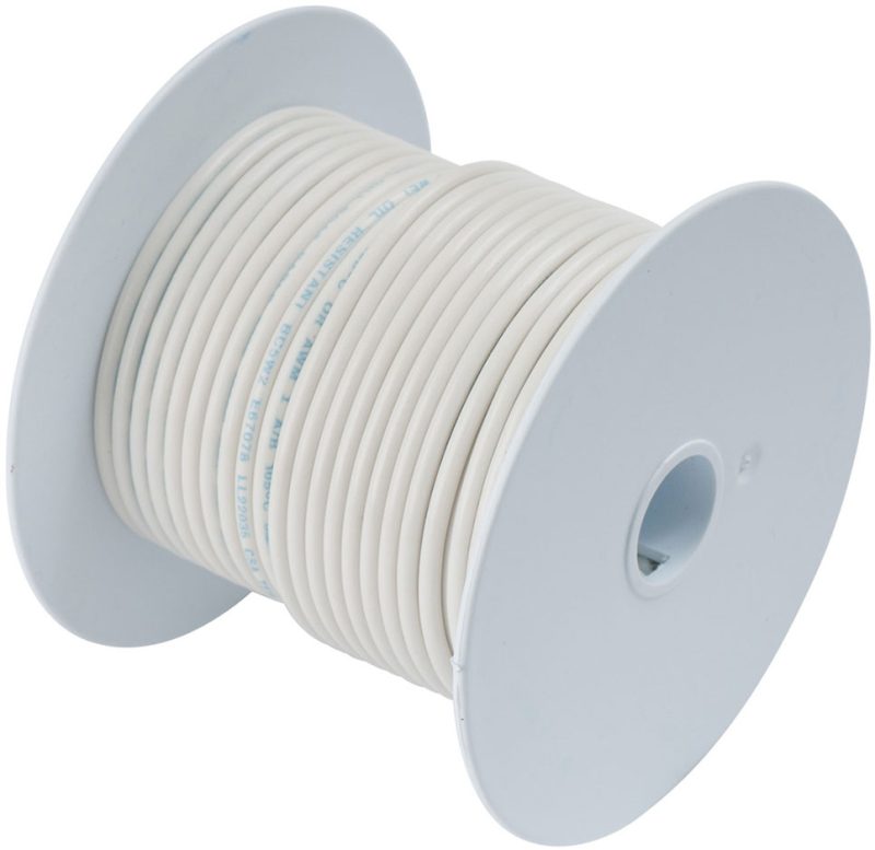 Ancor 10 AWG Tinned Copper Wire Primary Cable - White - 25 ft.