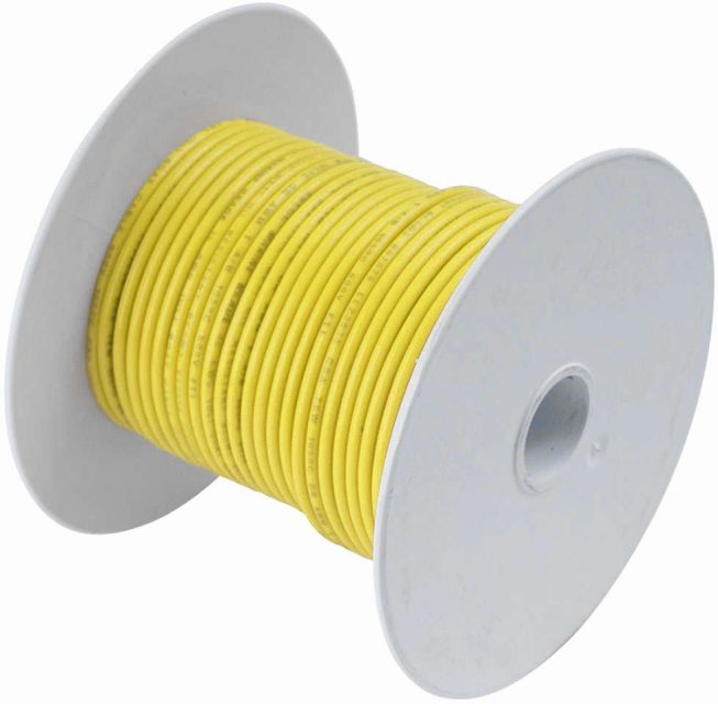 Ancor 12 AWG Tinned Copper Wire Primary Cable - Yellow - 100 ft.