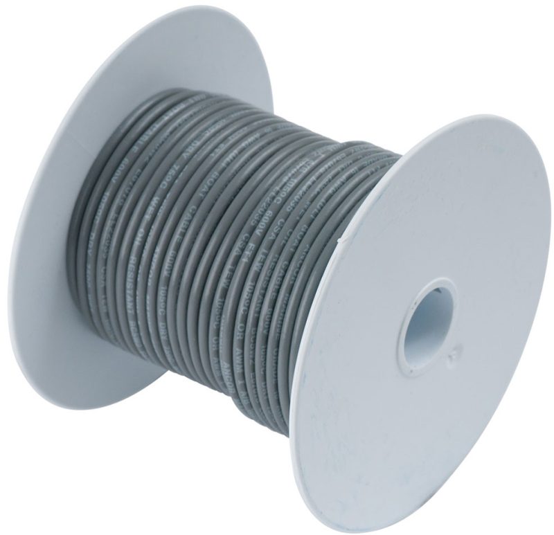 Ancor 14 AWG Tinned Copper Wire Primary Cable - Grey - 100 ft.