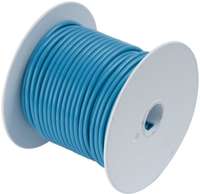 Ancor 14 AWG Tinned Copper Wire Primary Cable - Light Blue - 100 ft.