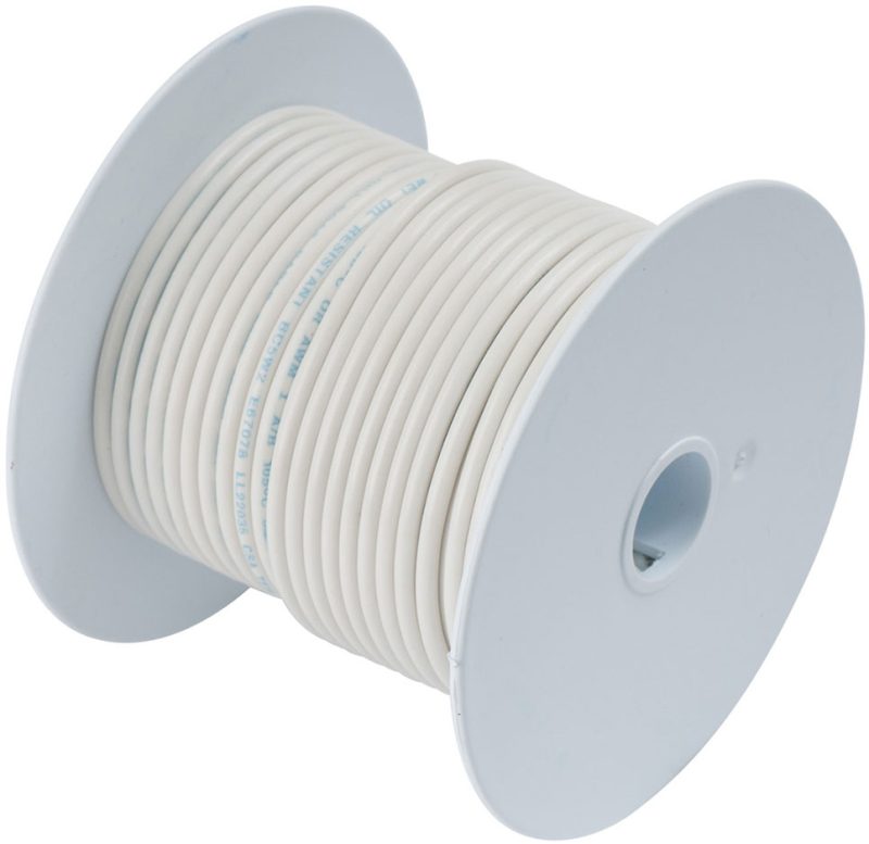 Ancor 14 AWG Tinned Copper Wire Primary Cable - White - 18 ft.