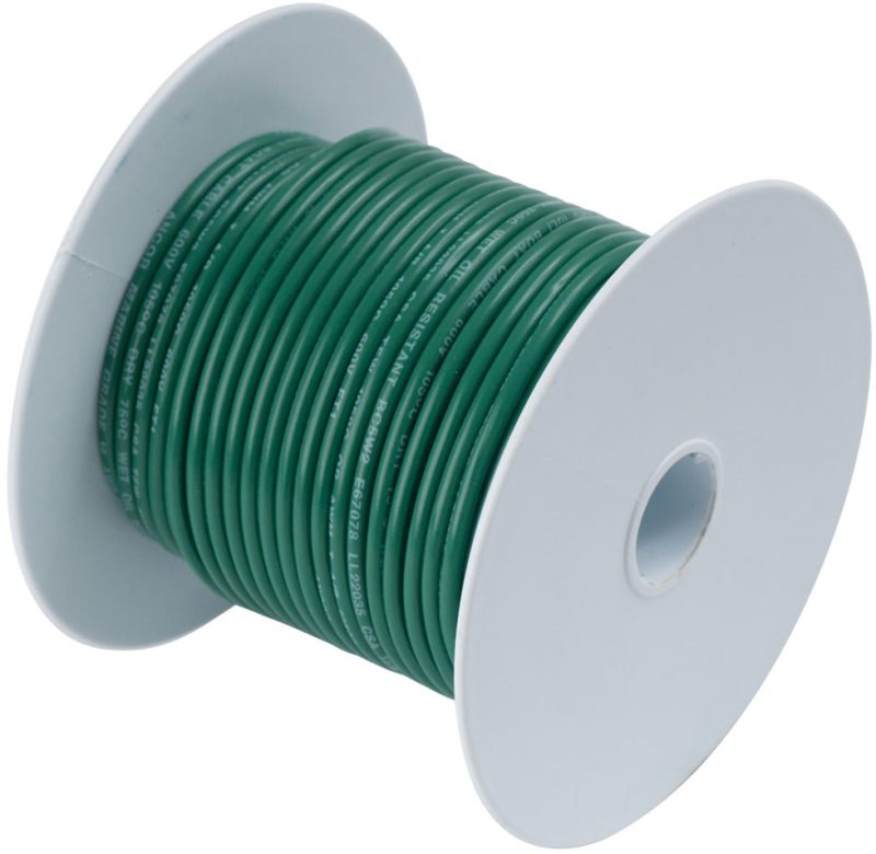 Ancor 16 AWG Tinned Copper Wire Primary Cable - Green - 100 ft.