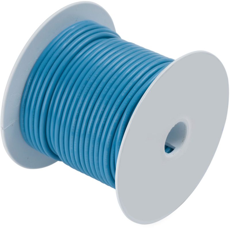 Ancor 16 AWG Tinned Copper Wire Primary Cable - Light Blue - 100 ft.