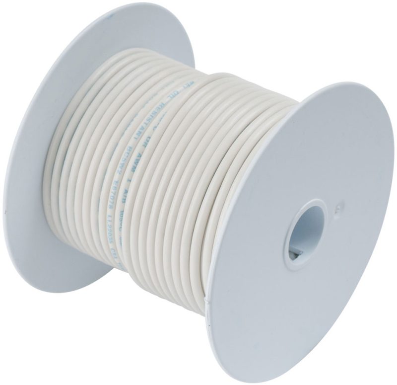 Ancor 16 AWG Tinned Copper Wire Primary Cable - White - 100 ft.