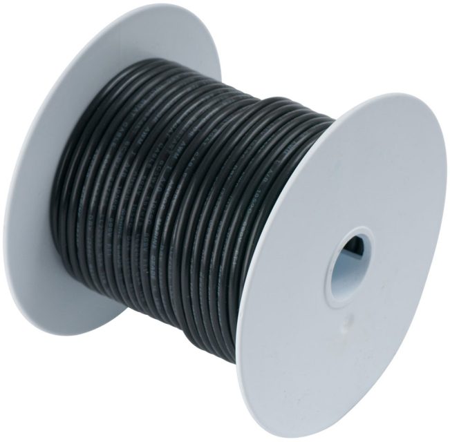 Ancor 18 AWG Tinned Copper Wire Primary Cable - Black - 100 ft.