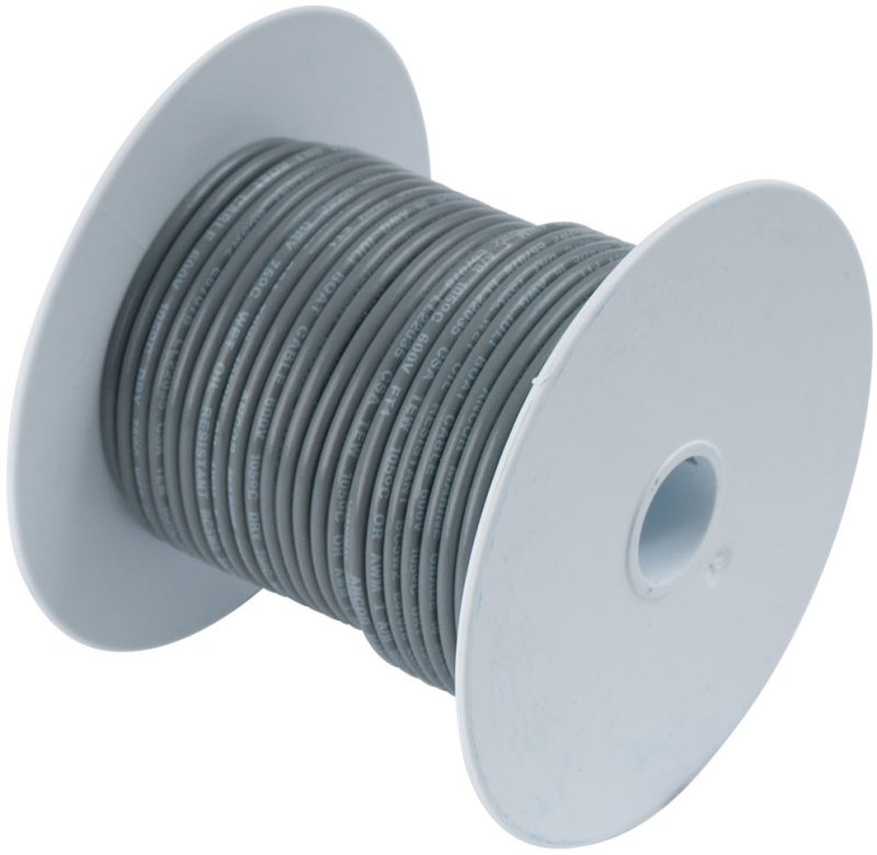 Ancor 18 AWG Tinned Copper Wire Primary Cable - Grey - 35 ft.